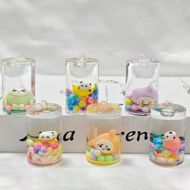 Porte-clés liquide cylindrique