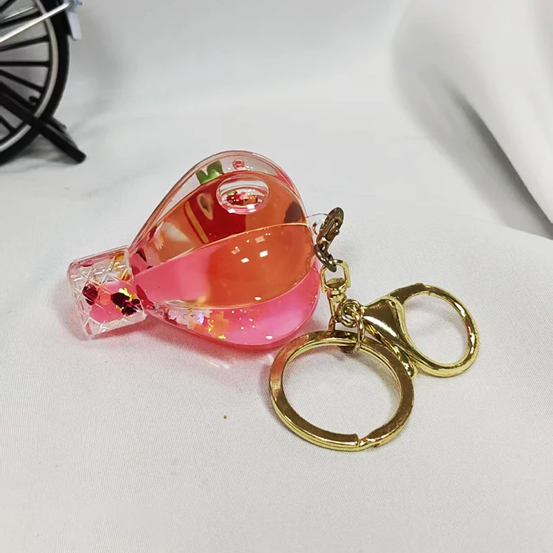 Porte-clés liquide montgolfière