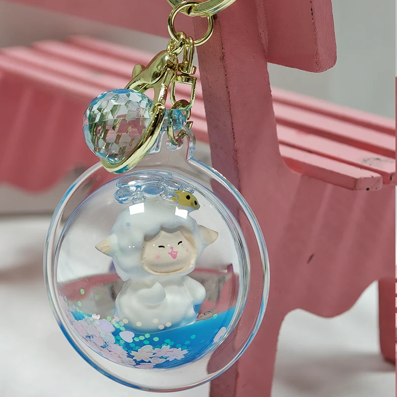 Porte-clés liquide planète