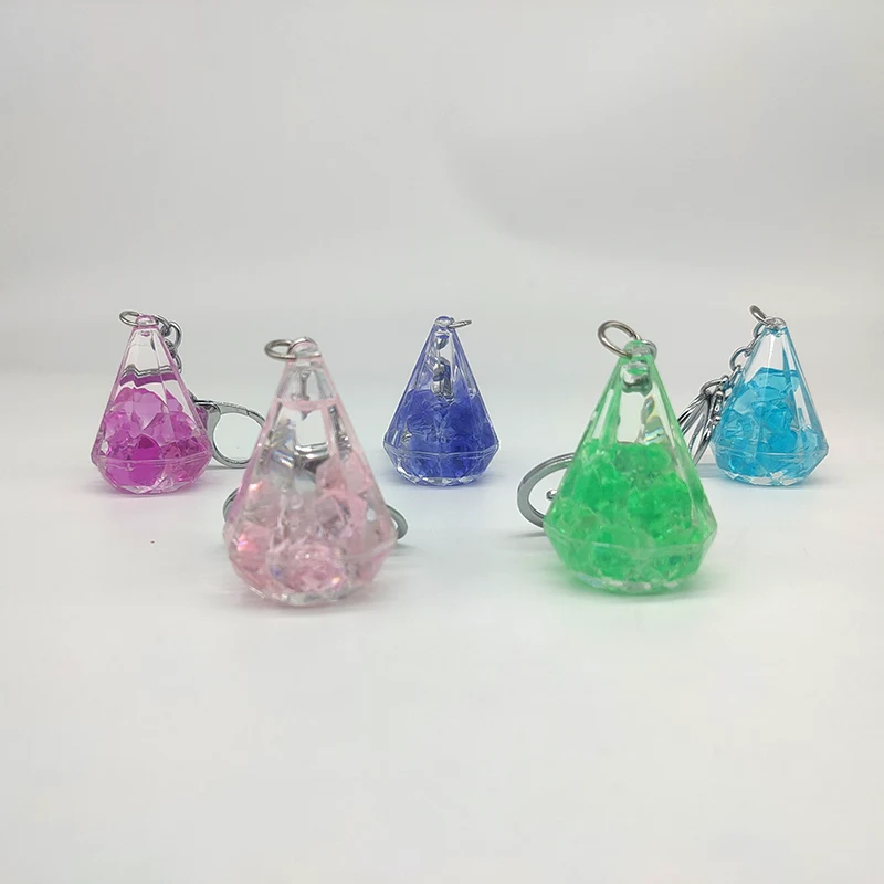 Petit porte-clés de sables mouvants en diamant