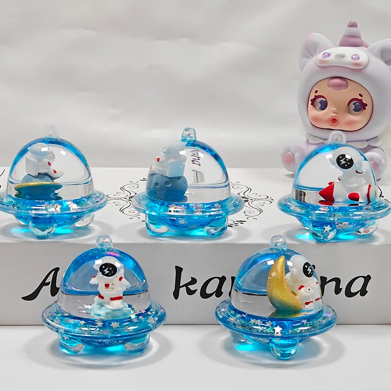 Porte-clés liquide vaisseau spatial