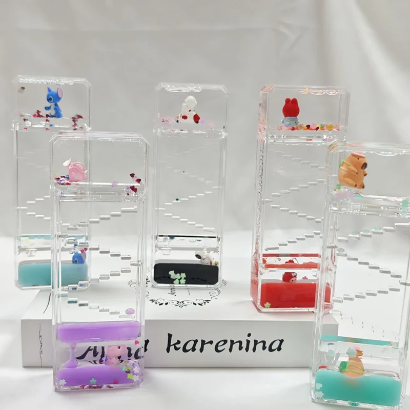 Ornement de sablier liquide trapézoïdal